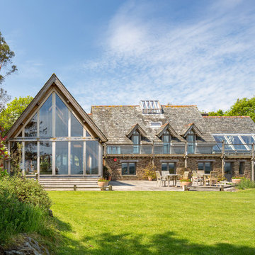 Lamper Head - Timber Frame House