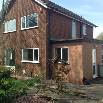 Large single storey side extension and redevelopment of property.