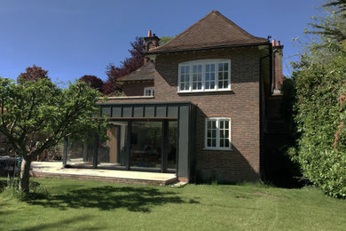 Modern house exterior in Hampshire.