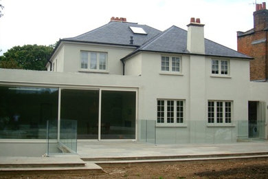 This is an example of a modern house exterior in Surrey.