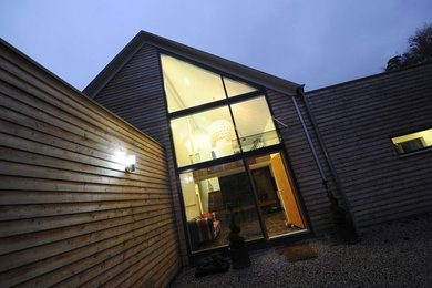 Inspiration for a contemporary house exterior in Cheshire.