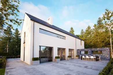 Contemporary exterior home idea in Belfast