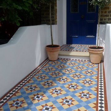 Multi Coloured Victorian Path Tiles 2
