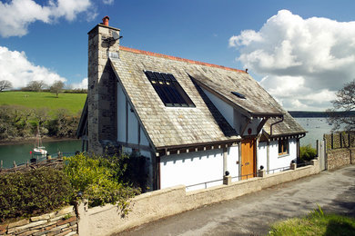 This is an example of a rustic house exterior in Cornwall.