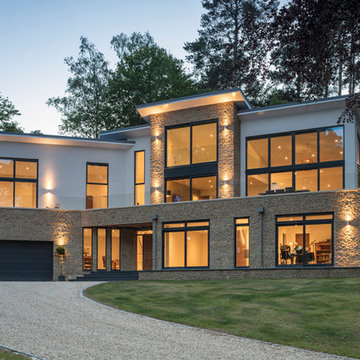 New Contemporary Dwelling set on sloping site within woodland setting