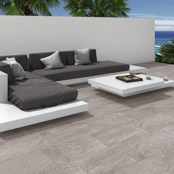 Nistos Grey Floor Tiles - R12 Anti Slip Tiles - Direct Tile Warehouse