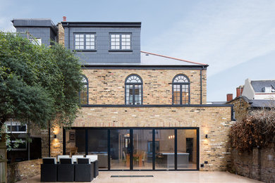 Victorian house exterior in London.