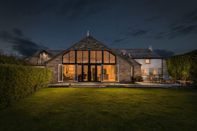 This is an example of a contemporary house exterior in Cornwall.