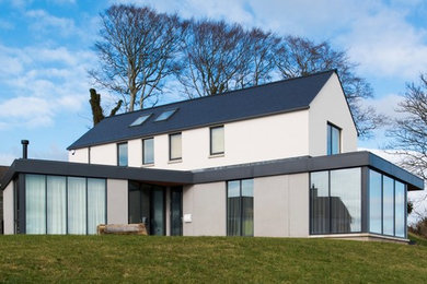 This is an example of a contemporary house exterior in Belfast.