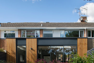 Inspiration for a medium sized contemporary house exterior in Hampshire.