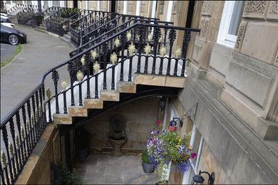 Photo of a traditional staircase in Glasgow.