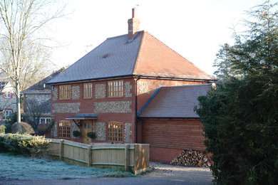 Photo of a contemporary house exterior in Wiltshire.