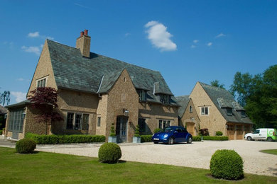 Photo of a contemporary house exterior in Cheshire.