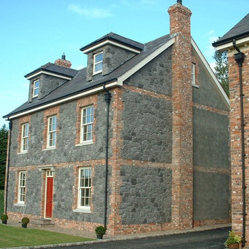 stone and brick townhouse