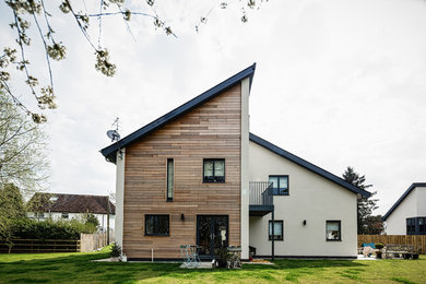 This is an example of a scandi house exterior in West Midlands.