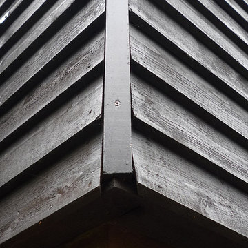 Thermally Insulated Black Timber Cladding detail