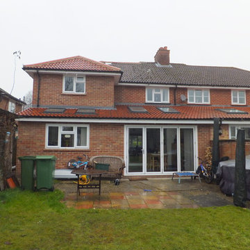Two storey side extension and single storey rear extension.
