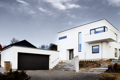 Inspiration for a modern house exterior in Copenhagen.