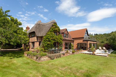 Photo of a contemporary house exterior in Berkshire.