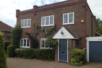 This is an example of a classic two floor house exterior in Sussex.