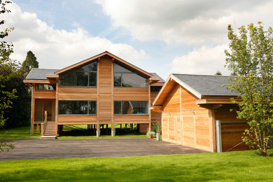 Modern house exterior in Oxfordshire.