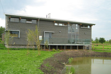 Photo of a contemporary house exterior in Cambridgeshire.