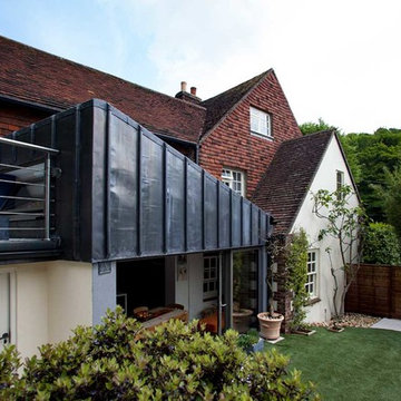 Zinc-clad facade for Workers Cottage, South Downs National Park