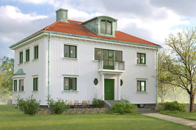 Photo of a classic house exterior in Gothenburg.