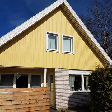 Fasadrenovering /Målning av his i Täby