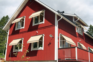 Photo of a scandinavian house exterior in Stockholm.