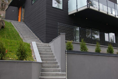 Photo of a contemporary house exterior in Stockholm.
