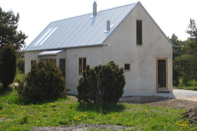 Exempel på ett rustikt hus