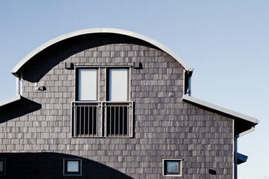 Design ideas for a modern house exterior in Malmo.