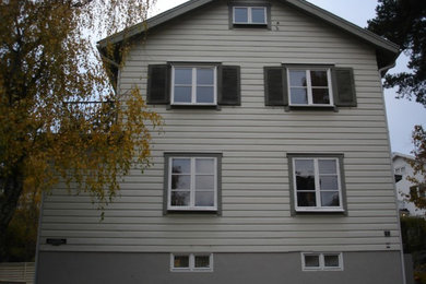 Scandi house exterior in Stockholm.