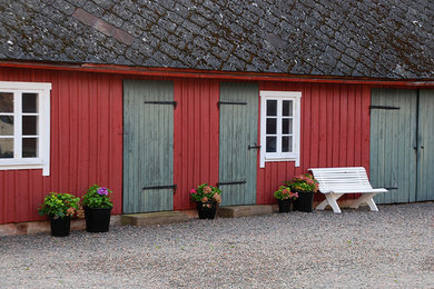 Rural house exterior in Stockholm.