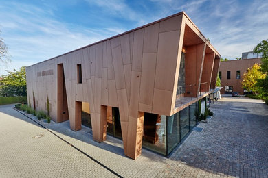 Inspiration for a contemporary house exterior in Copenhagen.