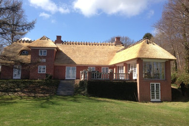 Aménagement d'une façade de maison campagne.