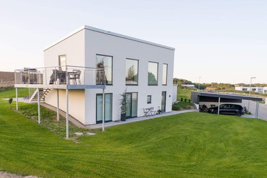 Photo of a modern house exterior in Aarhus.