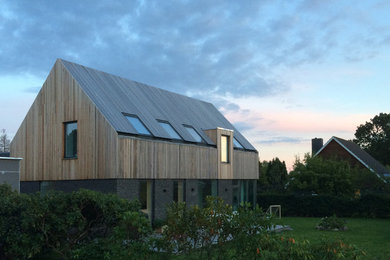 Scandinavian exterior home idea in Aalborg