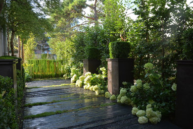 Inspiration pour un jardin design de taille moyenne avec une exposition ombragée.