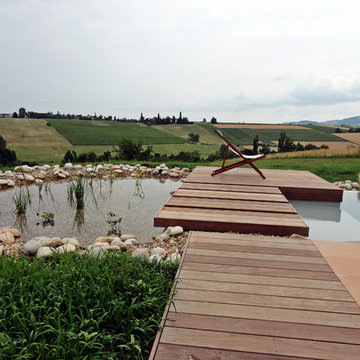 Bassin naturel et ponton
