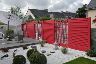 レンヌにあるコンテンポラリースタイルのおしゃれな庭の写真