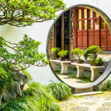 Porte de lune jardin chinois