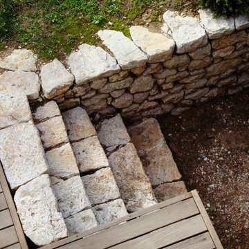 Escalier pierre sèche, Roquefort-les-Pins
