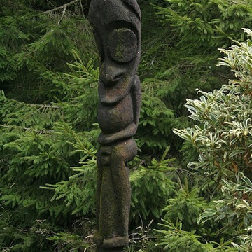 Fougère arborescente sculptée