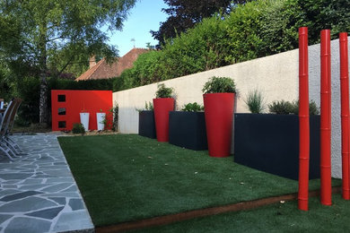 Idée de décoration pour un jardin minimaliste.