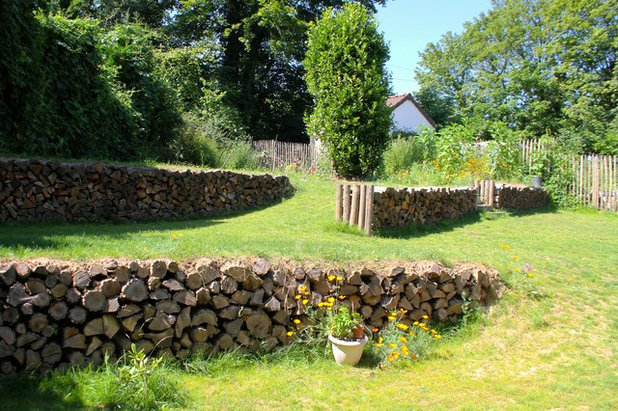 Don't fence Me In Gabionenwand, Hintergarten, Garten