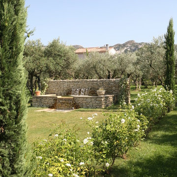 mediterranean garden in the south of France