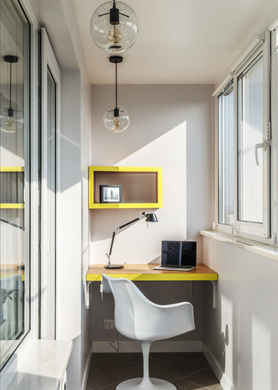 Contemporary Home Office by Geometrium - Студия дизайна интерьеров