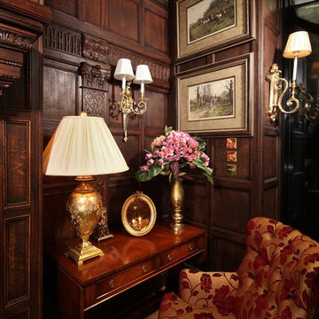 Уютный кабинет в традициях старой Англии.